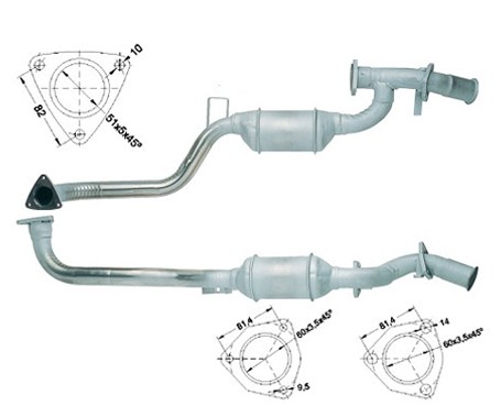 Audi 100 2.6 V6 2598 cc 110 Kw / 150 cv Magnaflow CAT Bouwjaar: