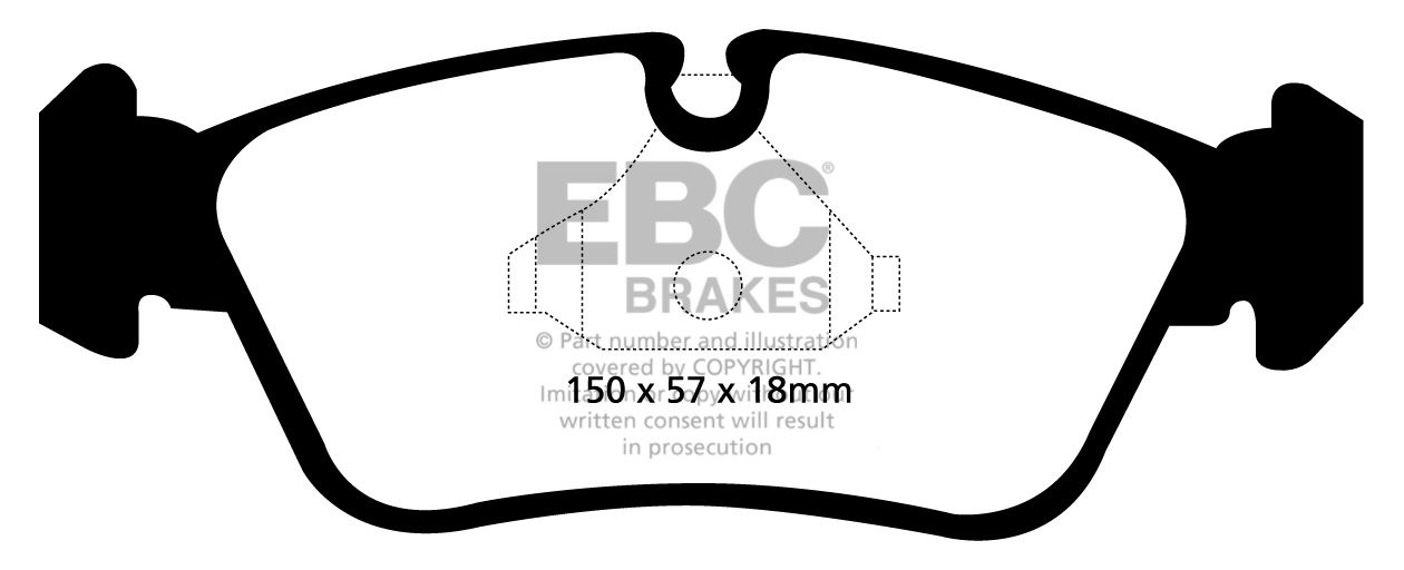 EBC Brakes BMW 318 2.0 (E90) 2005-2007 Remblokken voorzijde