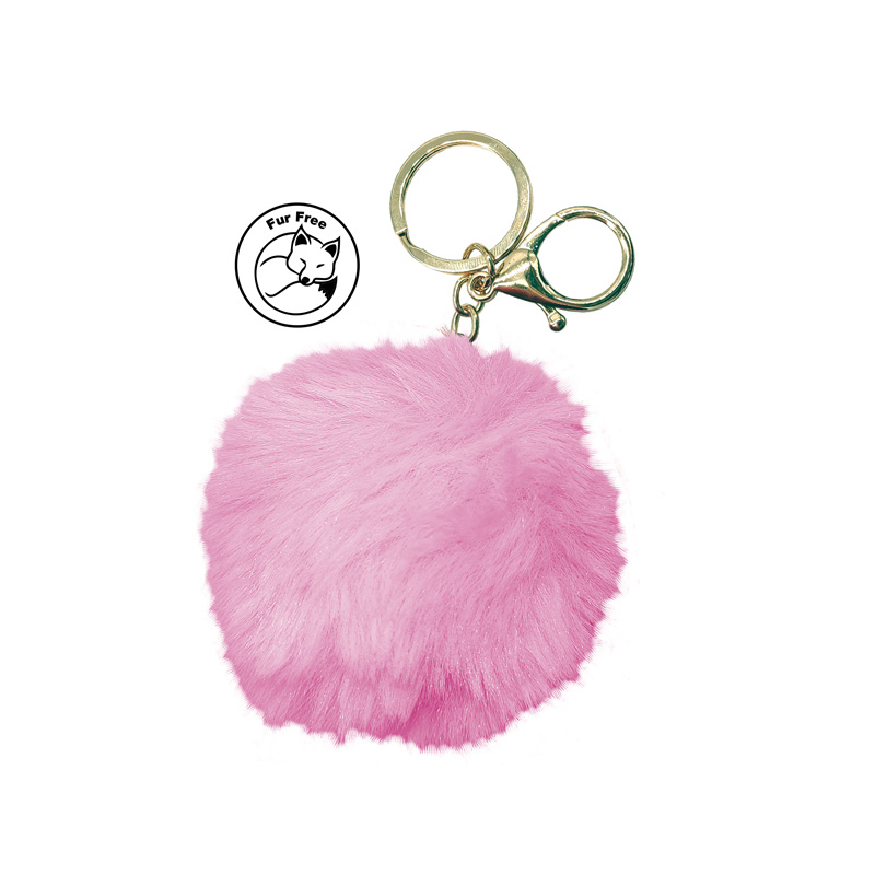 Simoni Racing Key Chain Fluffy Fur - Pink