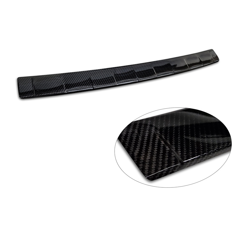 Real 3D Carbon Rear bumper protector  Jeep Avenger + e-Hybrid & EV 2023- 'Ribs'