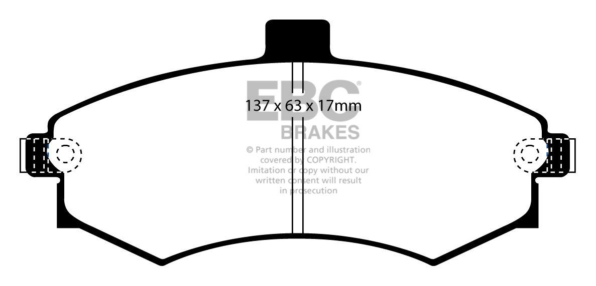 EBC Brakes HYUNDAI Matrix 1.8 2002-2006 Remblokken voorzijde gre