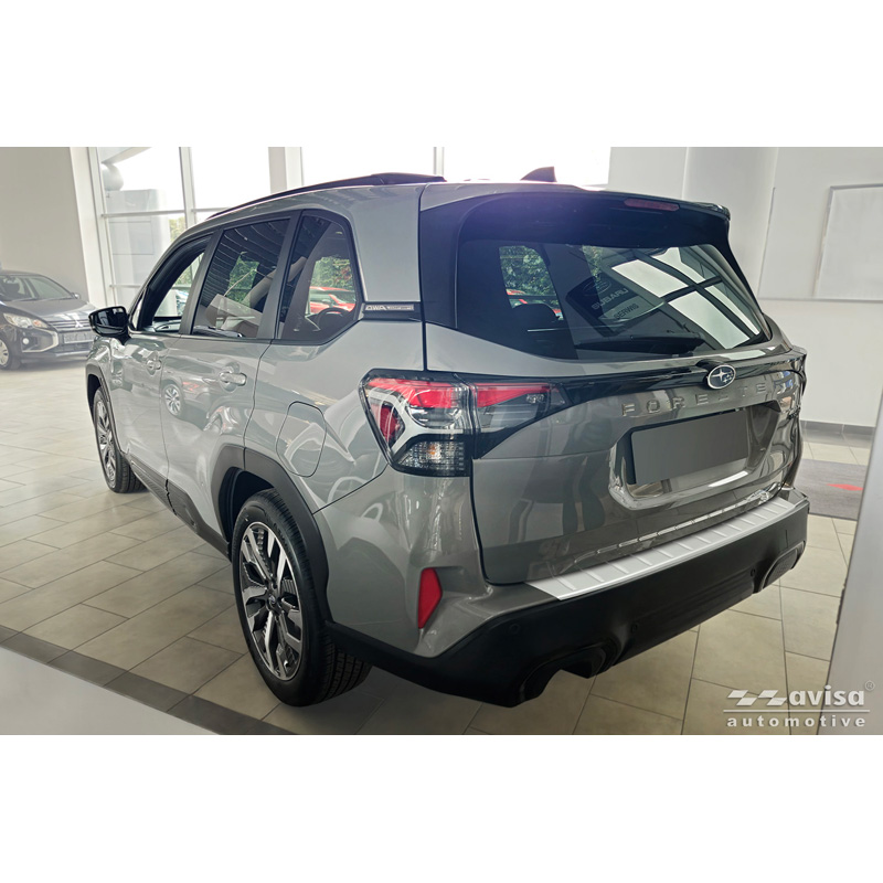 Avisa Stainless Steel Powdercoated Rear bumper protector  Subaru Forester (SL) 2025- 'Soft Silver'