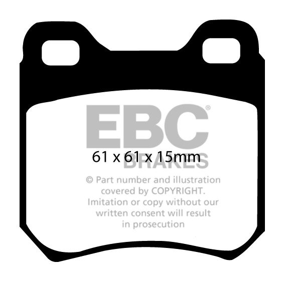 EBC Brakes VAUXHALL (OPEL) Carlton 2.0 86-88 Remblokken achterzi