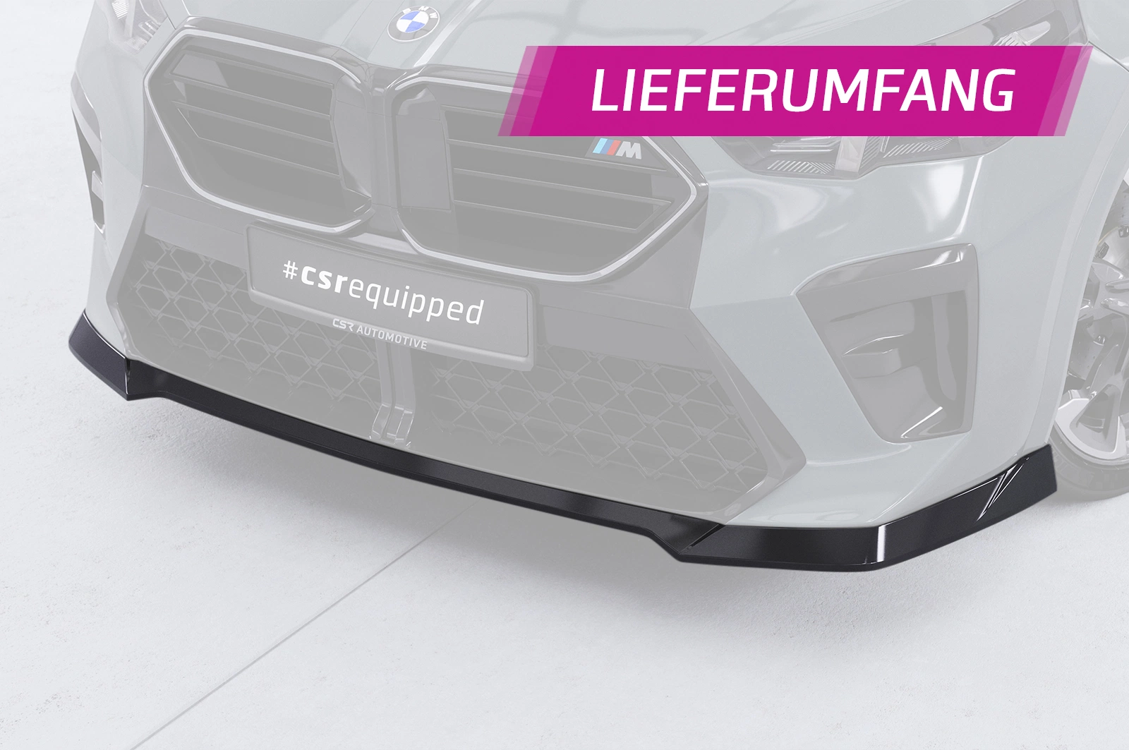 Voorspoiler passend voor BMW X2 / iX2 (U10) glans zwart