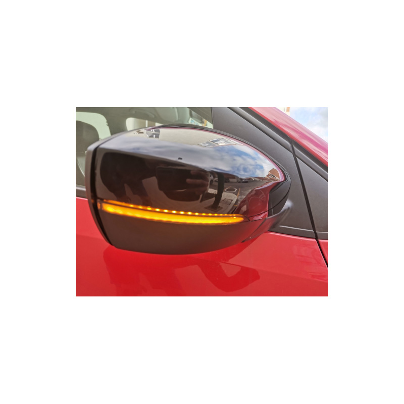 Set LED Side-Mirror Indicators  Volkswagen Polo 6R/6C 2009-2017 / Up! Facelift 2017- & Seat e-Mii & Skoda e-Citigo - Smoke - incl. Dynamic Running Light