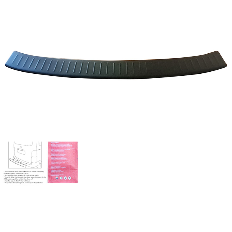 Rear Bumper Protector  Ford Kuga MK2 2013-2019 'Ribbed' - Matt black