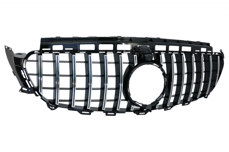 Grill passend voor Mercedes Benz E-Class W213 S213 C238 (2016+) GT-R Panamericana Design Chroom met 360 Camera