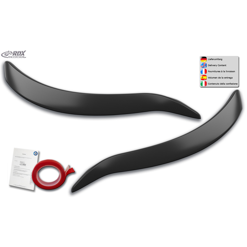 Head light spoilers  Renault Kadjar 2015-2022 (ABS)