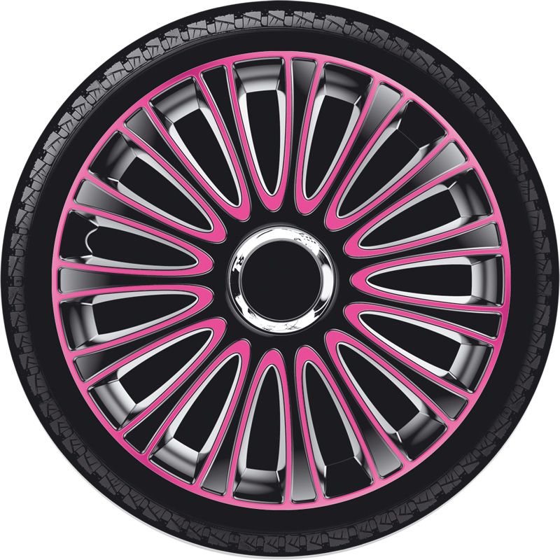 Set wheel covers LeMans 14-inch black/pink