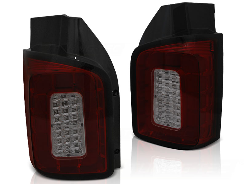 Tail Lights VW Bus T6 LED Rear Doors Red/Smoke