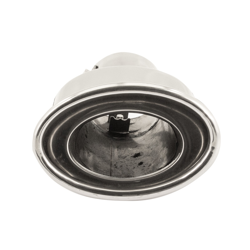 Simoni Racing Exhaust Tip Oval DTM Inox - 118x70xL160mm - Installation ->57mm
