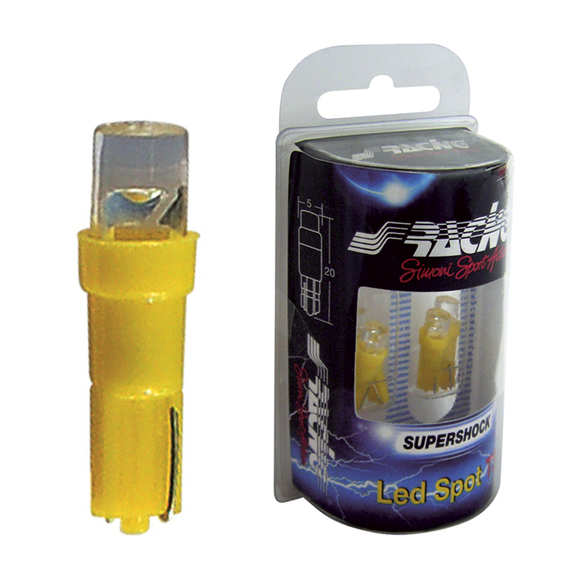 Simoni Racing T3 1-LED 'Spot' Bulbs - Blue - Set of 4 pieces