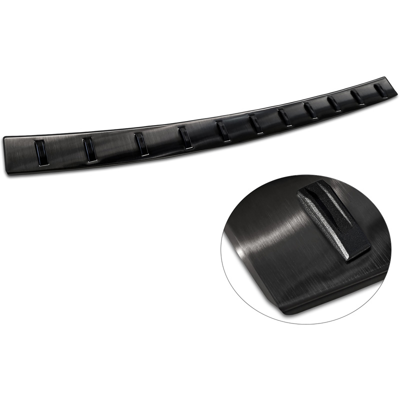Black Stainless Steel Rear bumper protector  Volkswagen Caddy V Cargo & Combi 2020- 'STRONG EDITION'