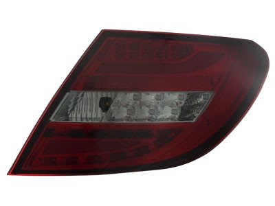 Tail Lights Mercedes-Benz C-Class W204 Lim. with Tube and LED Red/Smoke