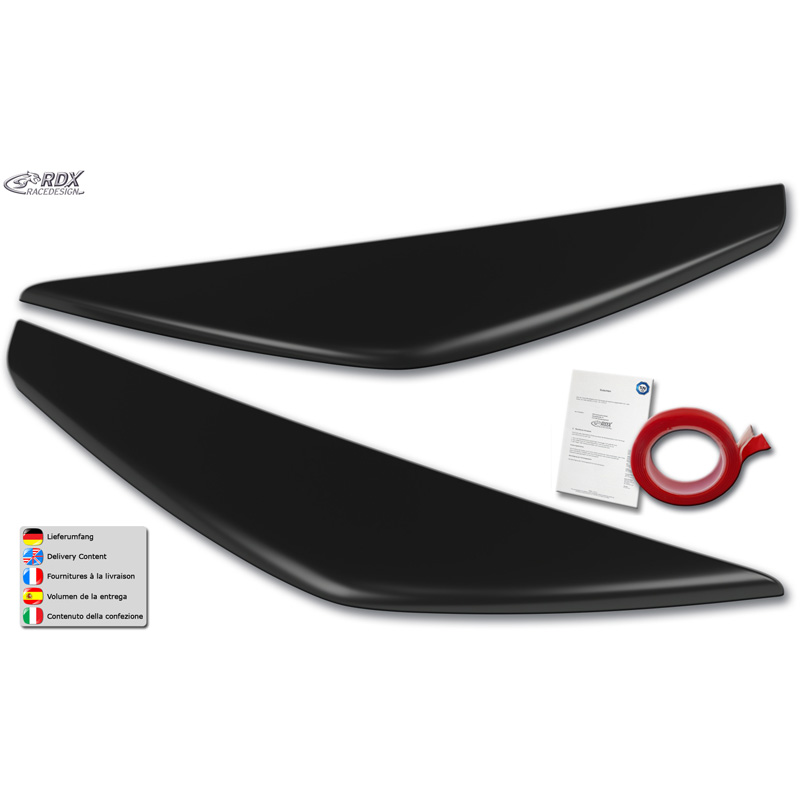 RDX Head light spoilers  Ford Kuga II (DM2) Facelift 2016-2019 (ABS)
