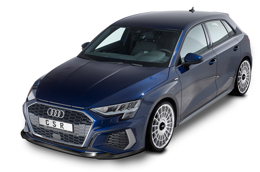 Voorspoiler passend voor Audi A3 S-Line S3 (8Y) CSR Glans Zwart