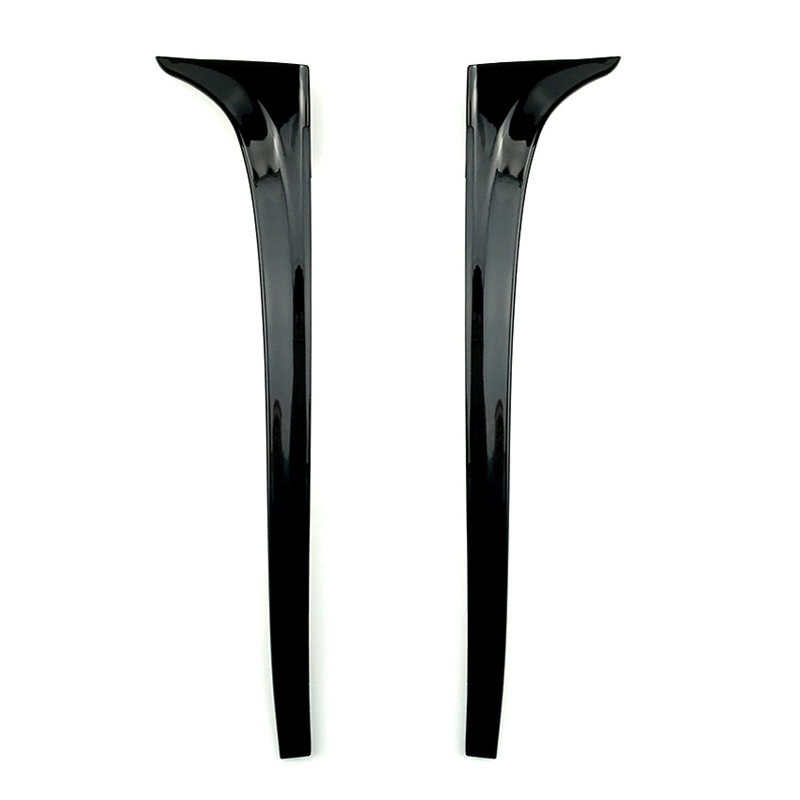 Set rear window side spoilers  Volkswagen Golf VII HB 3/5-doors 2012-2019 (ABS Glossy Black)