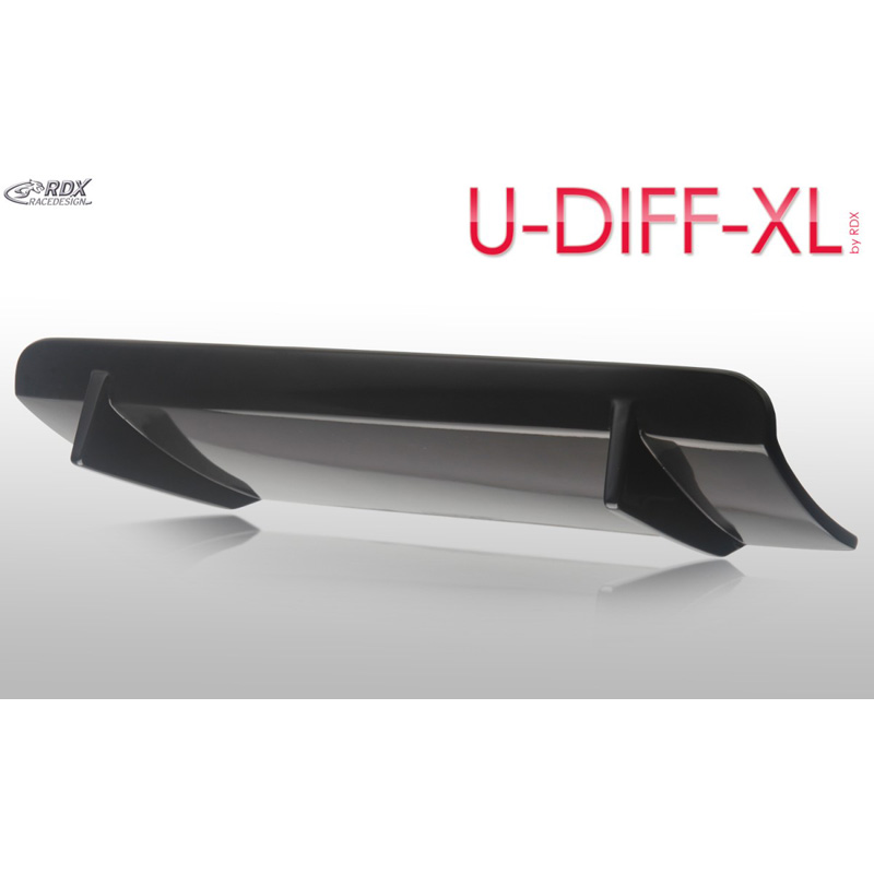 Rear bumper skirt 'Diffuser U-Diff XL'  BMW 5-Series F07 GT 2009- (PU)
