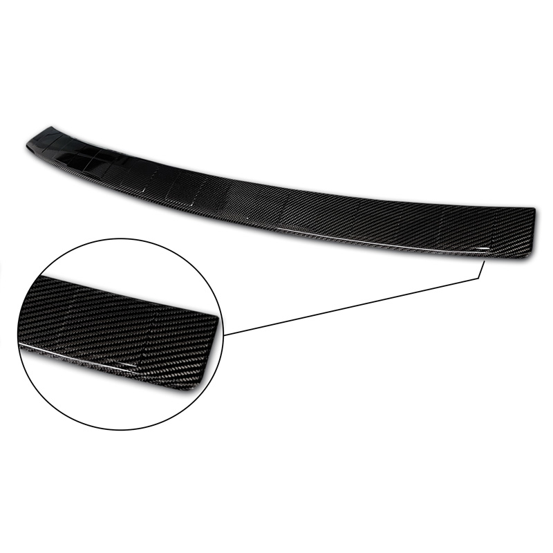 Real 3D Carbon Rear bumper protector  Ford Kuga III ST-Line/Vignale/Hybrid 2019-2024 & FL 2024- 'Ribs'