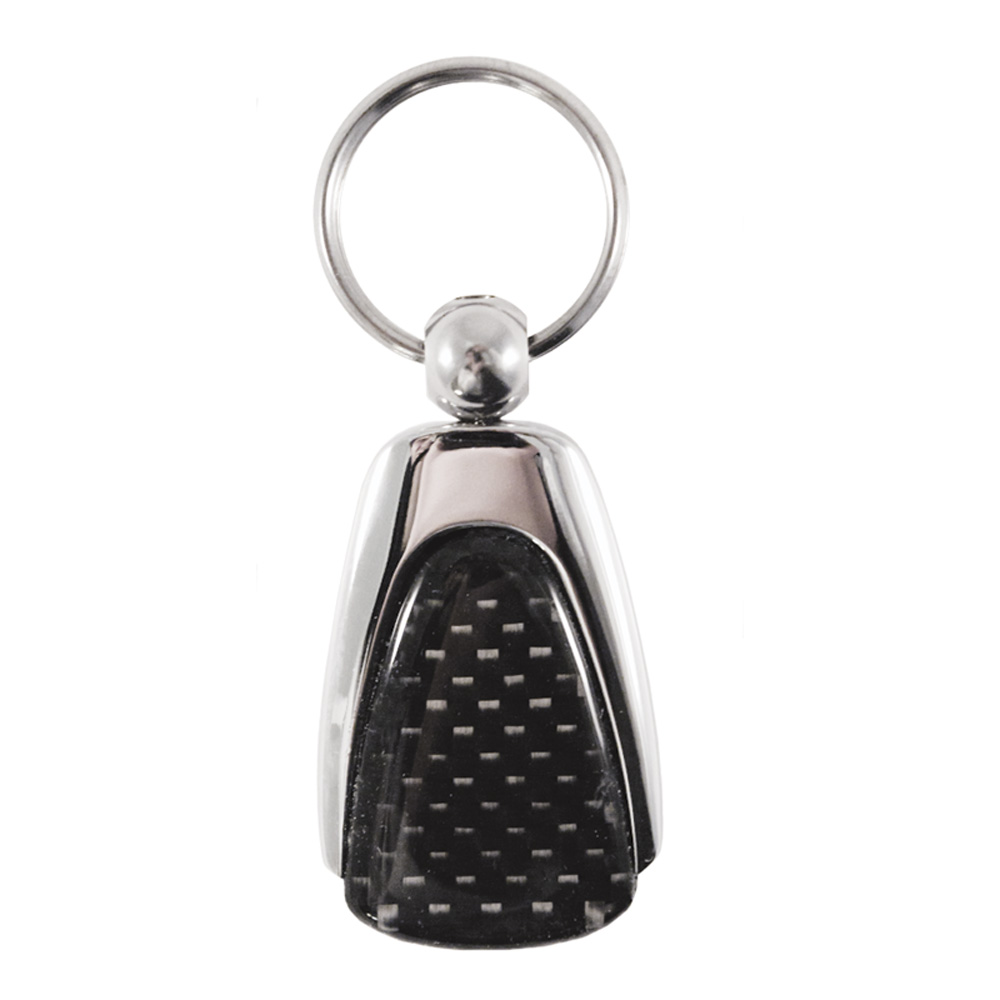 Simoni Racing Key Chain Carbon with chromed insert