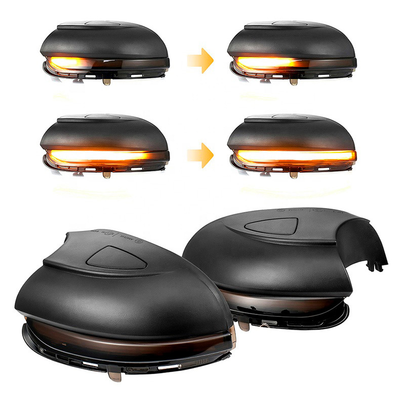 Set LED Side-Mirror Indicators  Volkswagen Golf VI 2008-2012 & Touran 2010-2015 - Smoke - incl. Dynamic Running Light