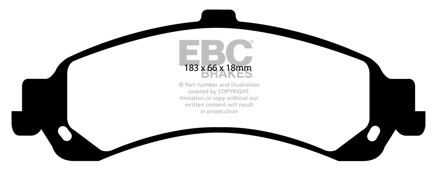 EBC Brakes CHEVROLET Avalanche 5.3 4WD (1500) 2003-2006 Remblokk