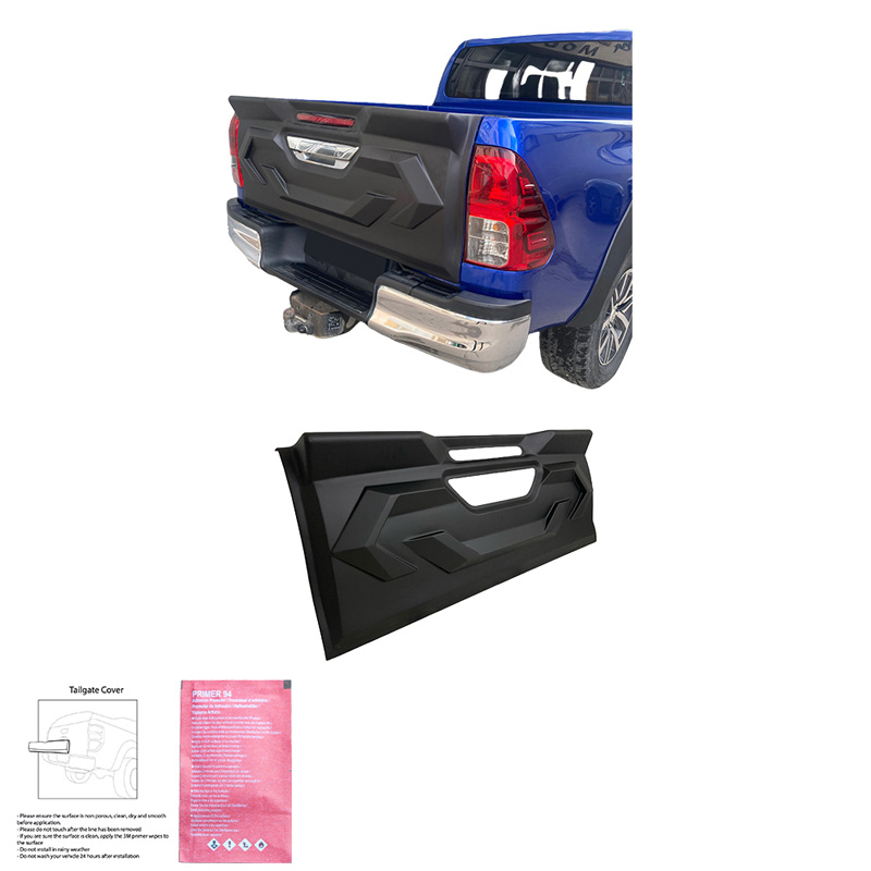 Tailgate Cover  Toyota Hilux 8th Gen. 2015-2020 - Matt black