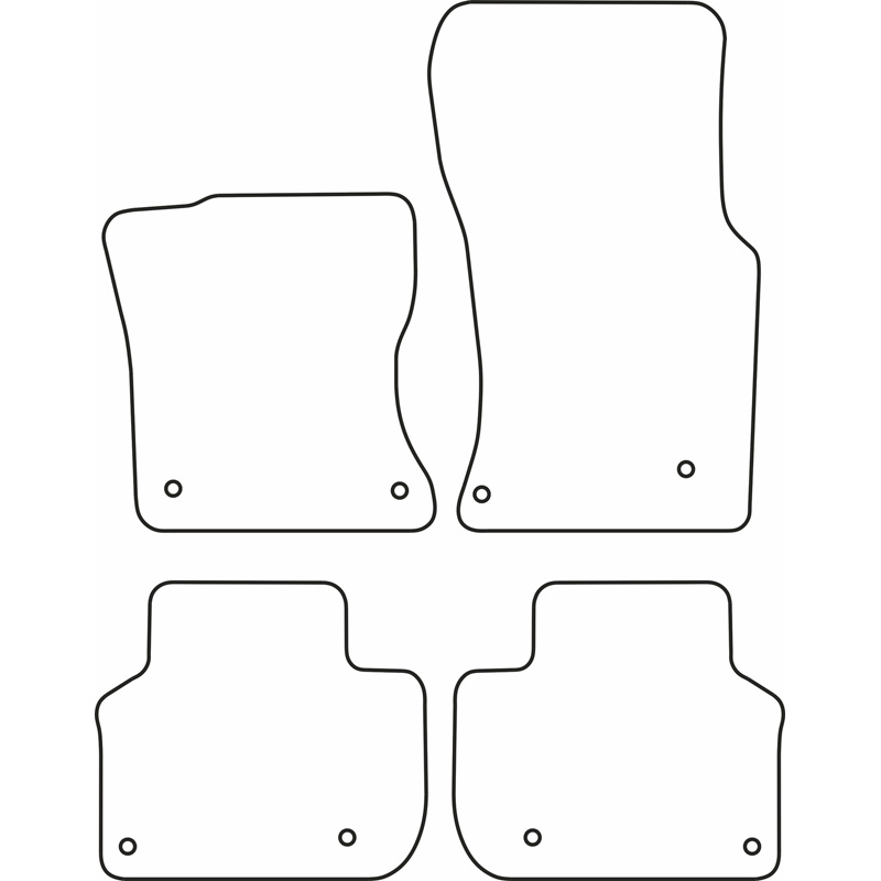 Set car mats  Jaguar XF II Sedan/Sportbrake 2015-