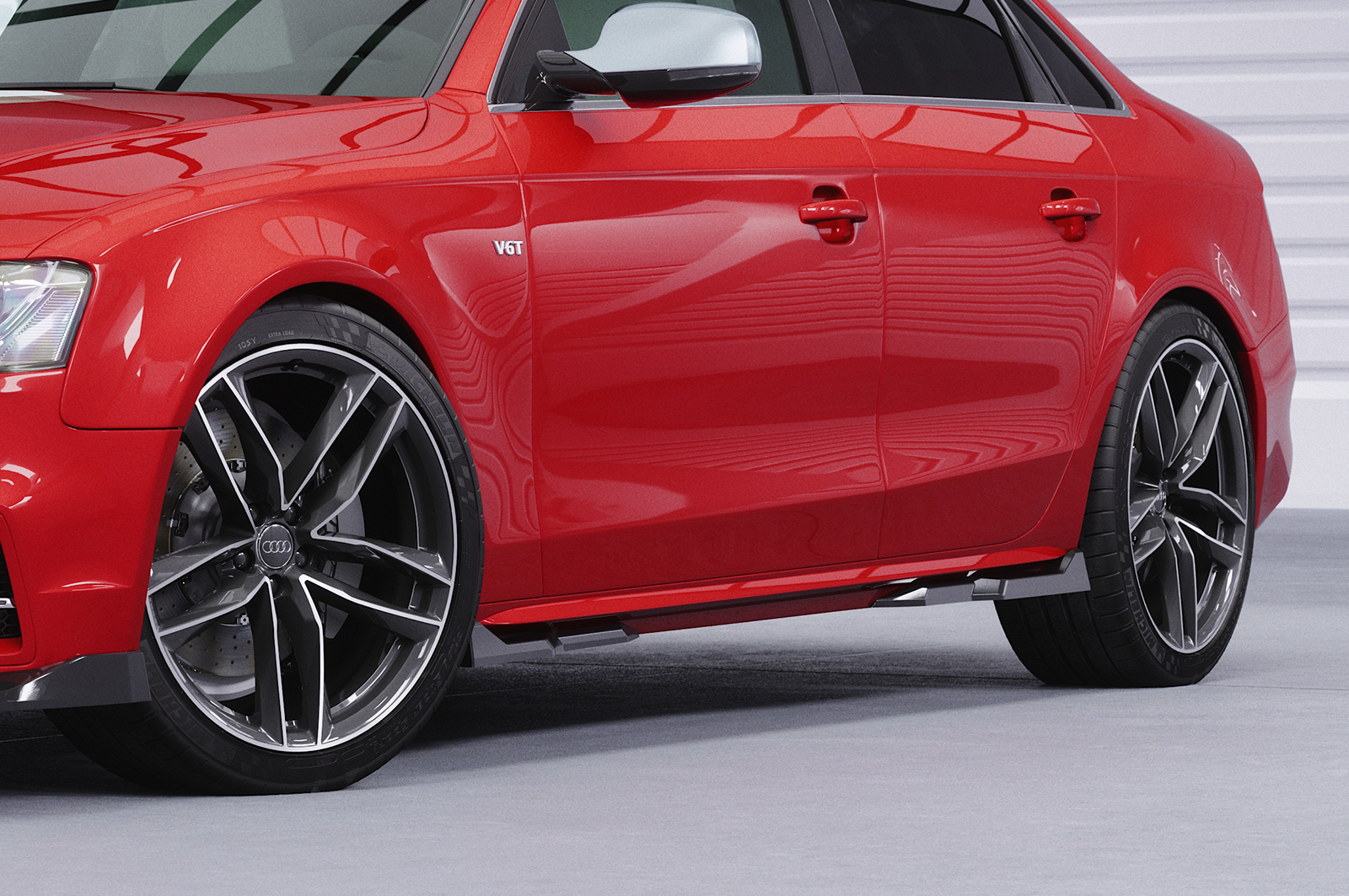 Zijskirts passend voor Audi A4 / S4 B8 (type 8K)