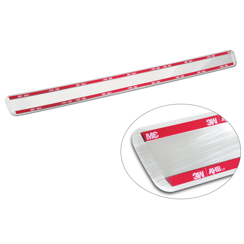 Inox door sill protectors  Volvo XC90 II 2015-2019 & all Facelift models - 'Lines' - 4-pieces