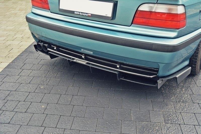 AchterDiffuser passend voor BMW M3 E36 Glanzend Zwart