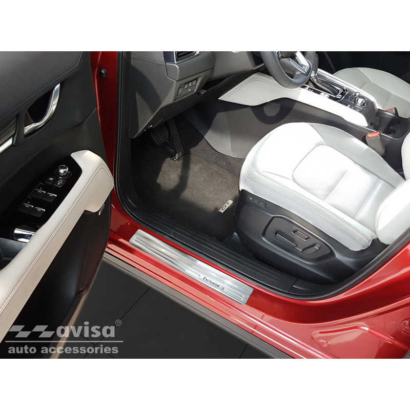 Stainless Steel Door sill protectors  Mazda CX-5 II 2017- incl. Facelift 'Exclusive' - 4-pieces