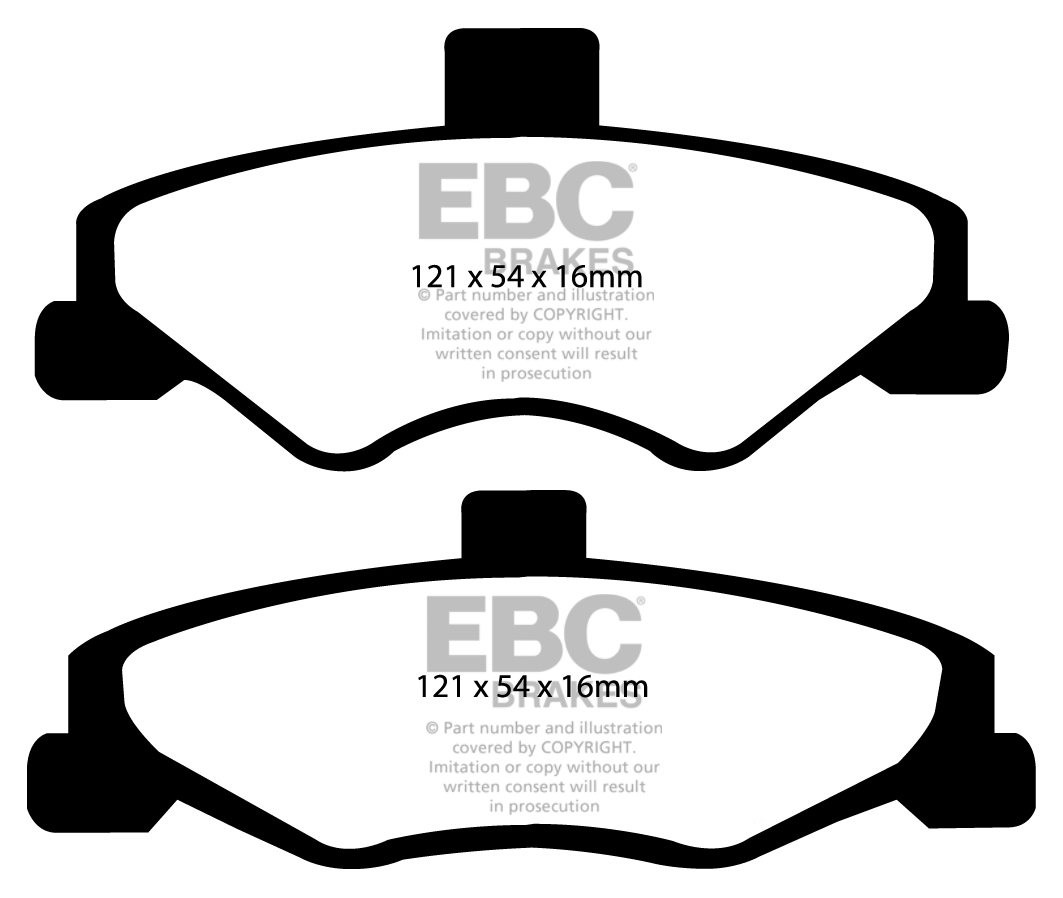 EBC Brakes CHEVROLET Camaro 3.8 98-2002 Remblokken achterzijde r