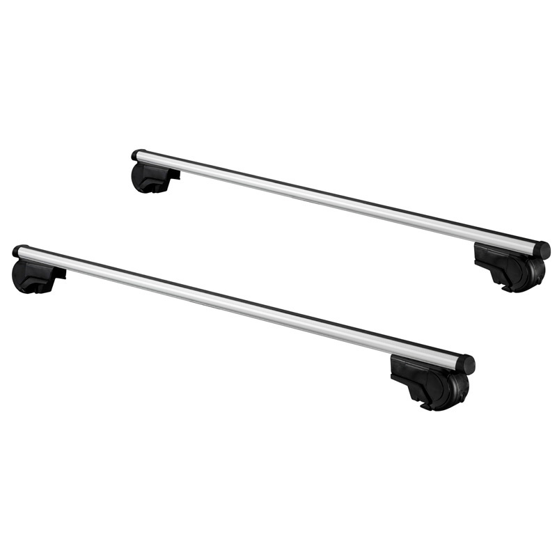 Universal Roof bar set Twinny Load Aluminum Driver 124cm for cars with open roof rails