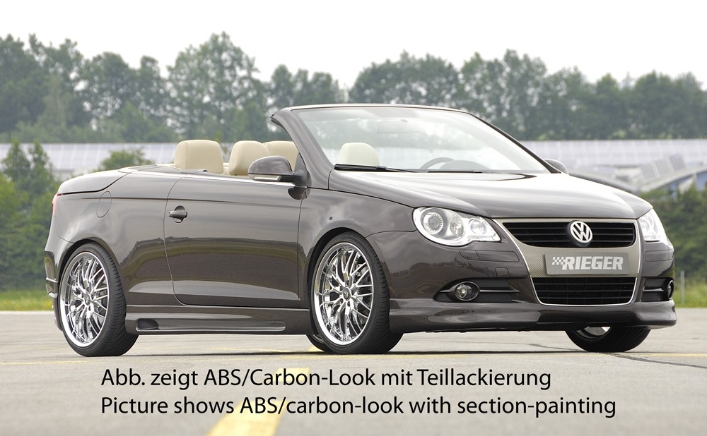 Sideskirts Carbon with schacht and uitsnede VW Eos Rieger