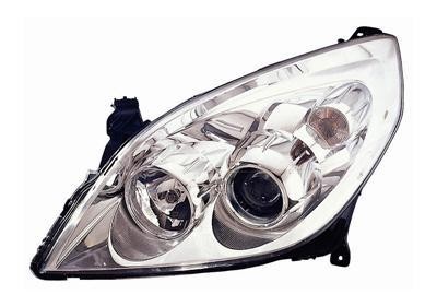 koplamp, H7+H1, chroom, elektr verstelb, rechts Opel Vectra C, 2
