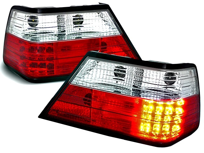 Description: LED Tail Lights for Mercedes E-Class W124 (Red)