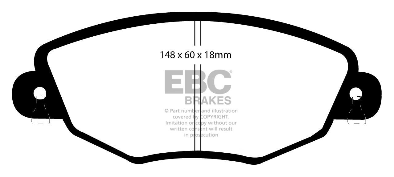 EBC Brakes FORD Mondeo (Sedan & Hatch) 2.0 2000-2004 Remblokken