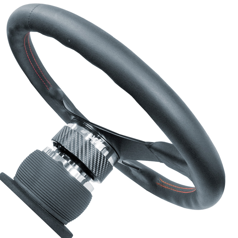 Simoni Racing Quick Release Steering wheel hub Carbon/Chrome - Length 55mm