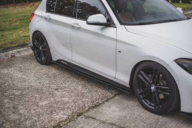 Race Zijskirts passend voor BMW 1-Serie/M140I F20 Maxton Design zwart V.2