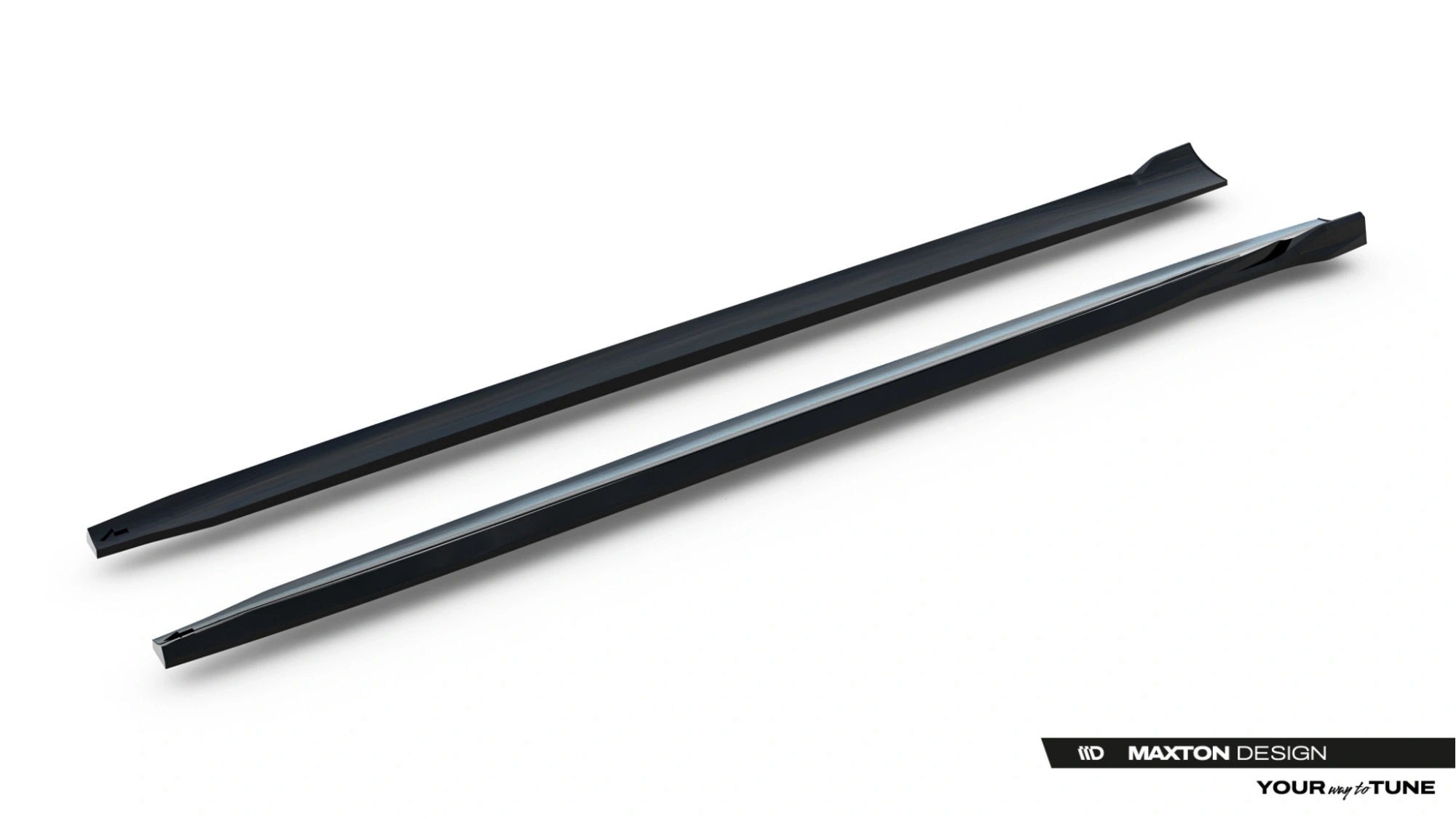 Zijskirts passend voor Mercedes-AMG E53 Sedan / Estate W214 Maxton Glans Zwart