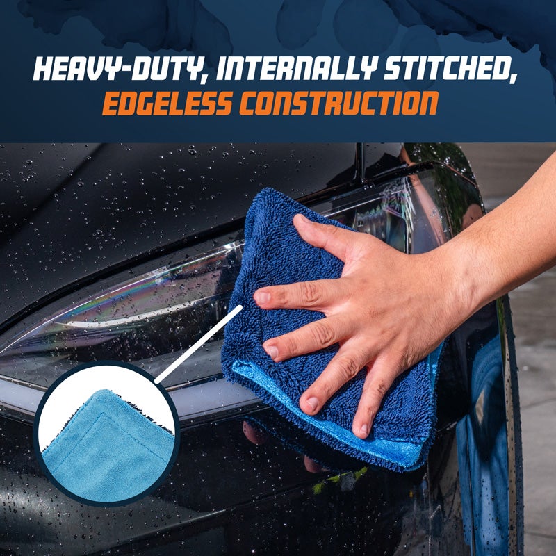 Chemical Guys Little Megalodon Multi-Purpose Microfiber Towel 13,7x13,7inch (2-Pack)