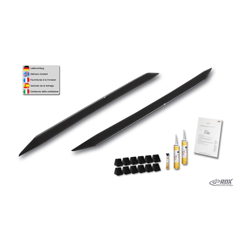 Side skirts  Mercedes Citan & T-Class (W420) 2021- 'Slim' (ABS)
