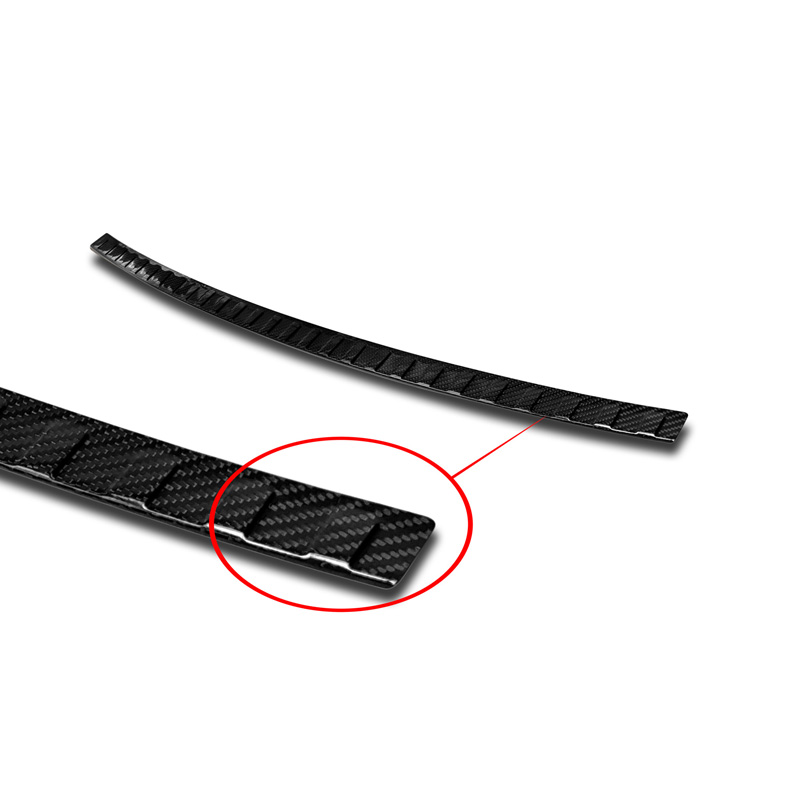 Real 3D Carbon Rear bumper protector  BMW X4 F26 2014-2018 'Ribs'