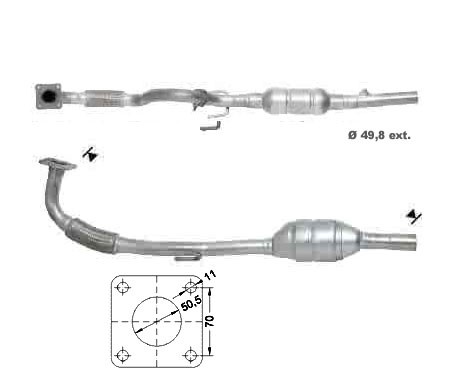 Seat AROSA 1.4i 16V 1390 cc 74 Kw / 101 cv AUB Magnaflow CAT Bou