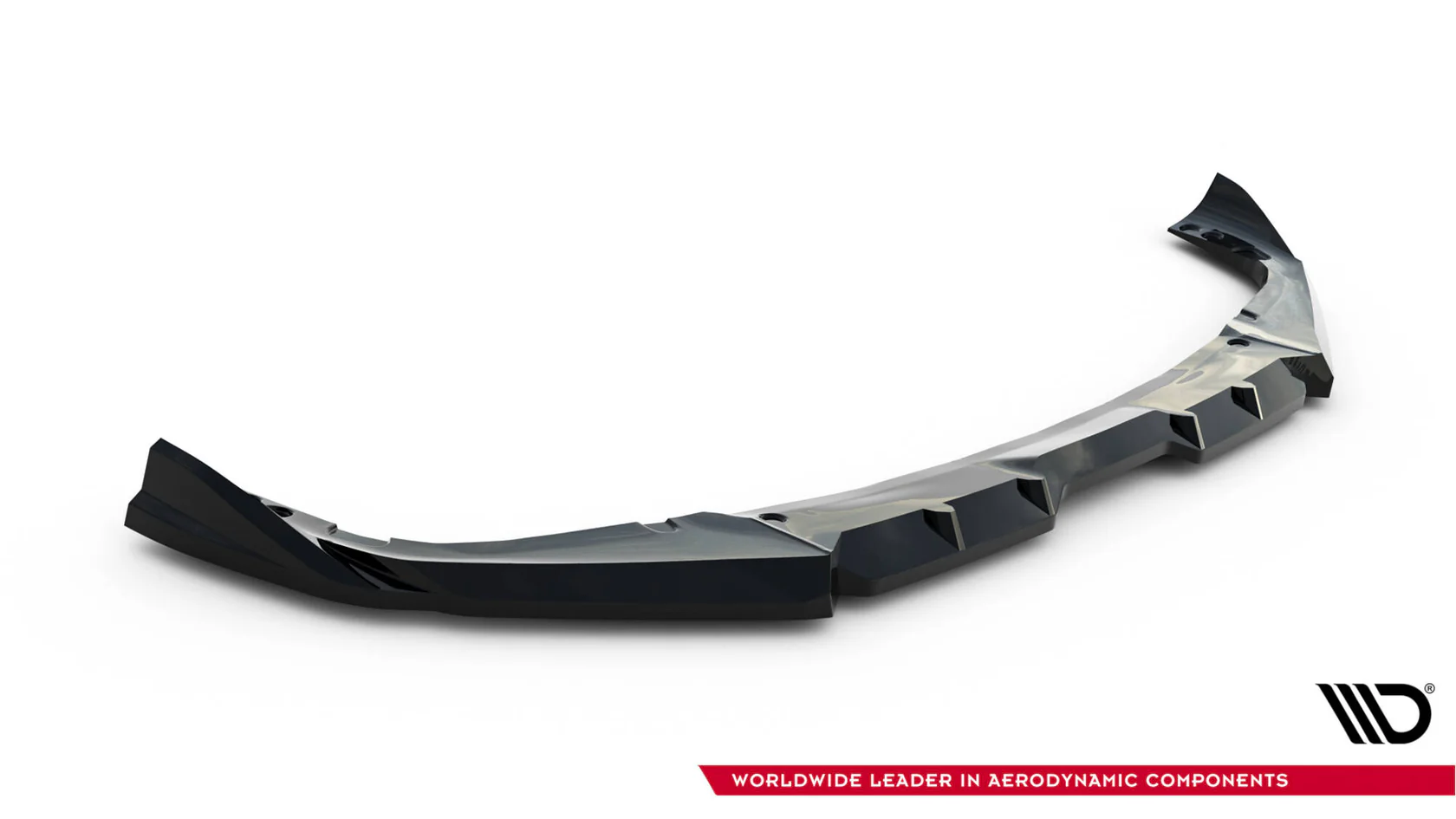 Voorspoiler passend voor BMW X6 M F96 Facelift Maxton Glanzend zwart