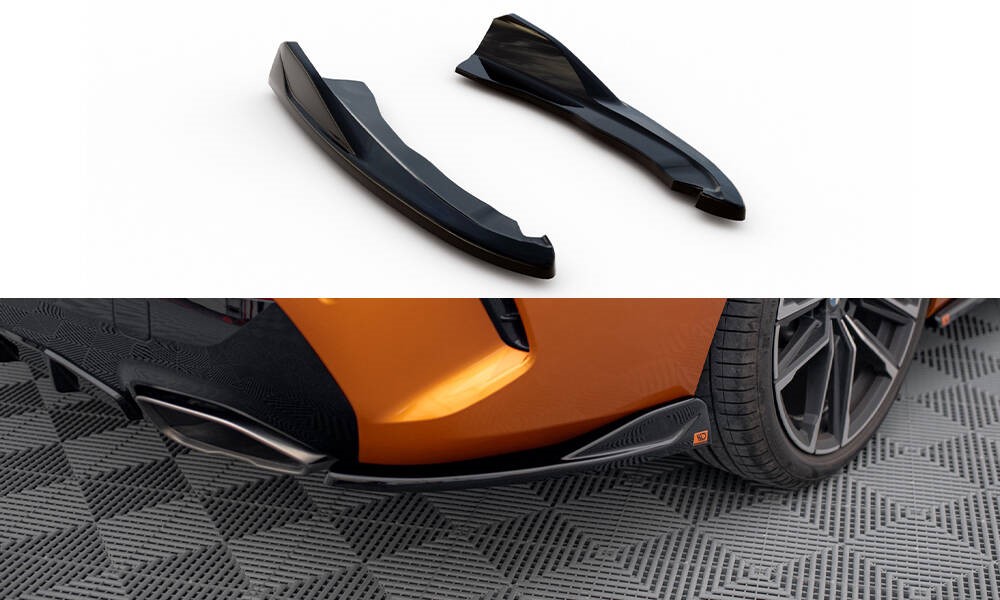 Zij Diffuser passend voor BMW 4 Serie M440i G22 Maxton Glans Zwart V.2