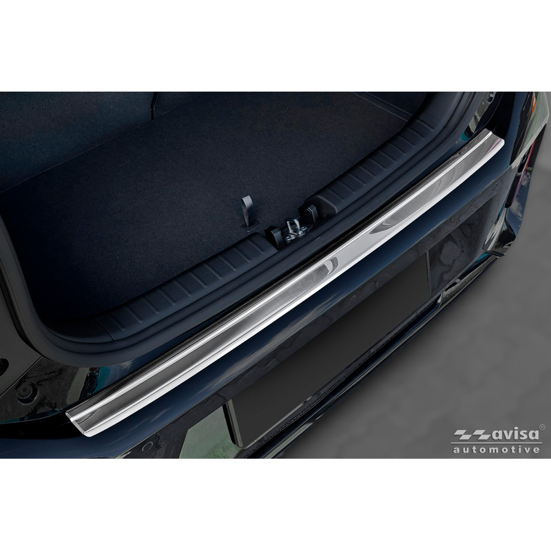 Avisa Stainless Steel Rear Bumper Protector  Kia Picanto III Facelift 2024- - Silver