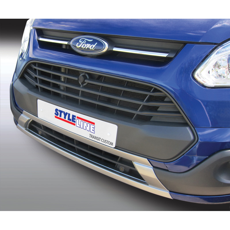 RGM Front spoiler 'Skid-Plate'  Ford Transit/Tourneo Custom 2014-2018 Silver (ABS)