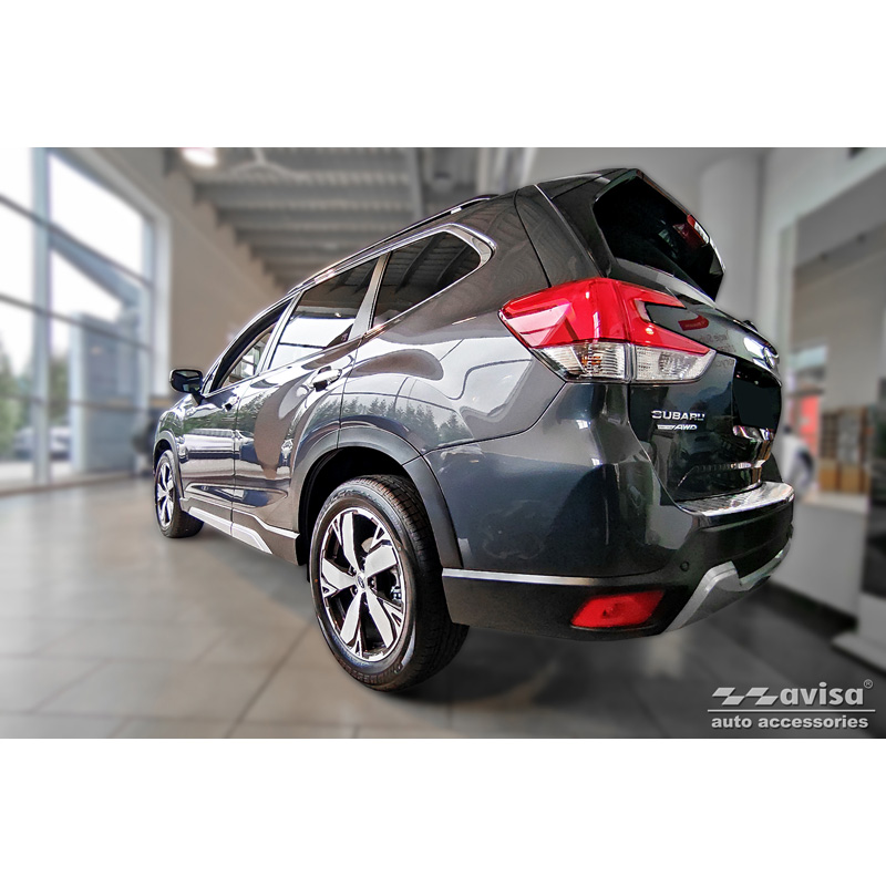 Stainless Steel Rear bumper protector  Subaru Forester (SK) 2018-2024 'Ribs'